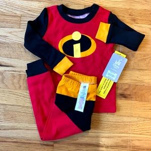 NWT Disney Incredibles Long Pajamas 18-24M